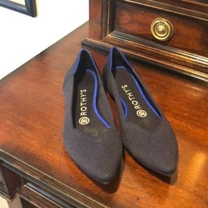 Sz 7.5 Rothys Navy Flats